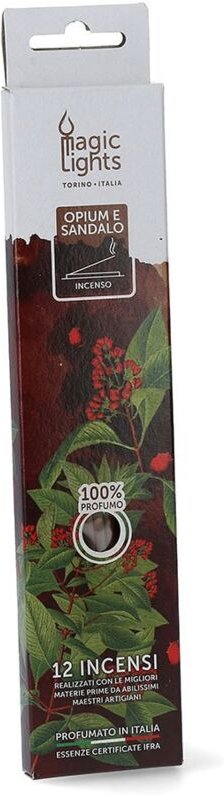 EDM - Räucherstäbchen, 12 Stück, Opium und Sandelholz