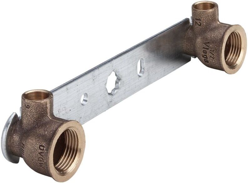 Viega - Montageeinheit Gemini 94476.05 in 12mmxRp1/2x150mm Rotguss