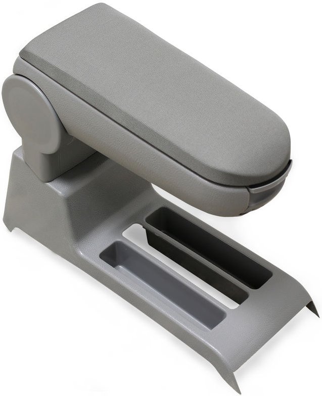 Pro.tec - Mittelarmlehne vw Polo 9N 9N2 9N3 mit Staufach Textil Grau