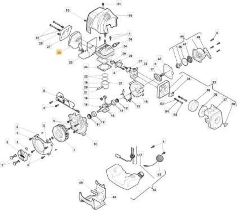 Original Stiga Schalldämpferbaugruppe – 118801518/0