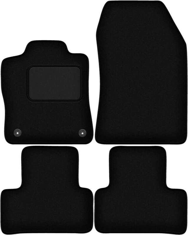 Schwarze Velours-Fußmatten für: DS. 4 E-Teanse PlugIn Hybrid (2021-)