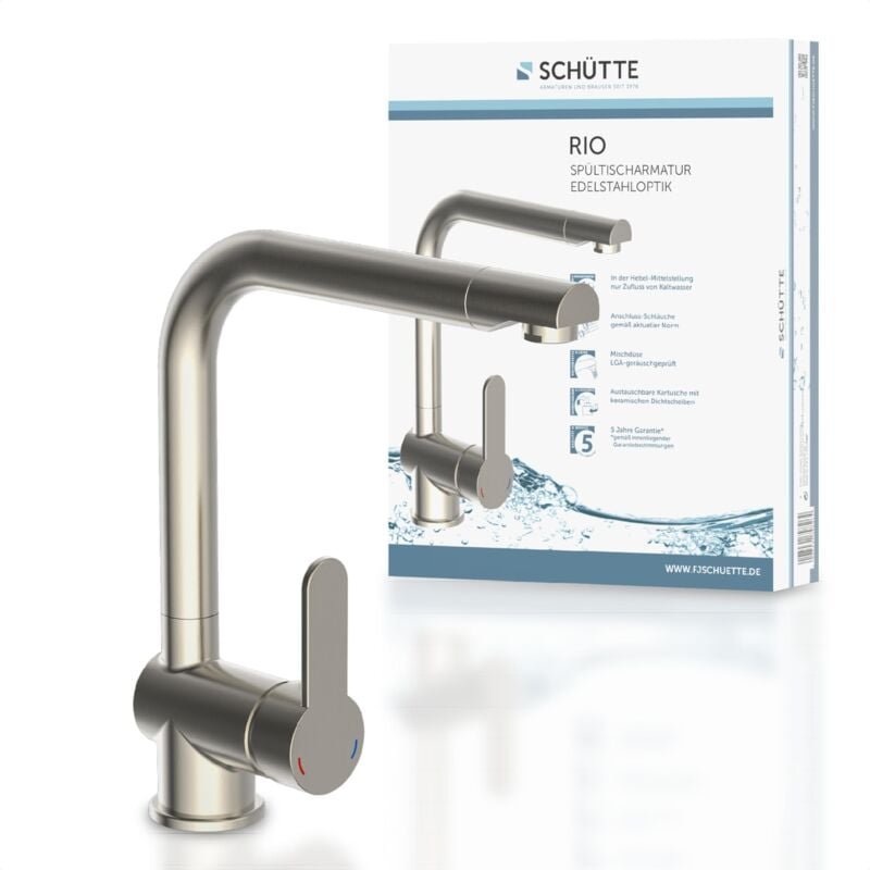 Kirchhoff Spültischarmatur hd rio Edelstahloptik