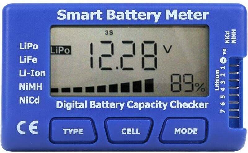 Lntyq - in 1 Smart Digital Battery Meter Batteriekapazitätsprüfer mit LCD-Display