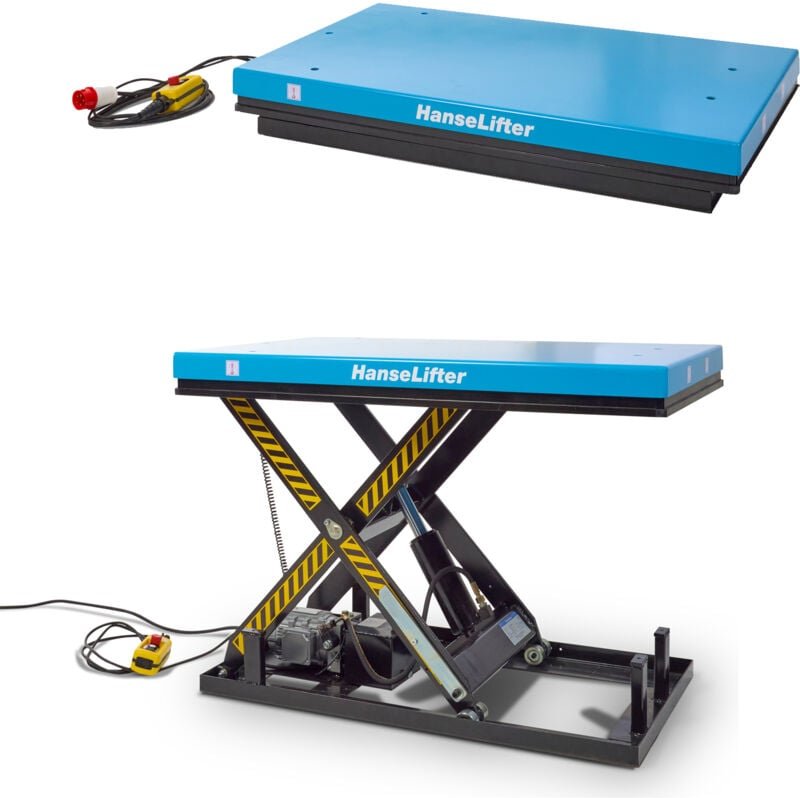Hanselifter Stationärer Scherenhubtisch HIW2004 Hubhöhe 1300mm Tragkraft 2000kg Betriebsspannung 380V