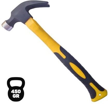 Thumbnail - Blim - Hammer of amerikanischer Typ Ohr - Gewicht 450 gr - Kopf of geschmiedeter Stahl - Griff of Faser of Glas - Farbe ...
