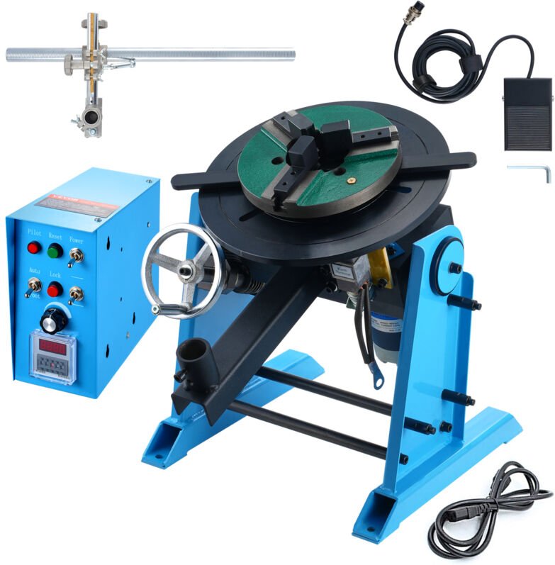 Thumbnail - Schweißdrehtisch 80 w Schweißpositionierer 1-12 U/min Manipulator 30 kg(Horizontal)/15 kg(vertikal) Drehtisch 0–90° Neig...