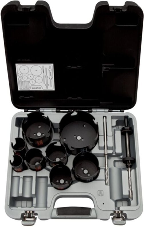 Bahco Superior Multi-Lochsägen-Satz 35 mm-114 mm - 11 tlg.