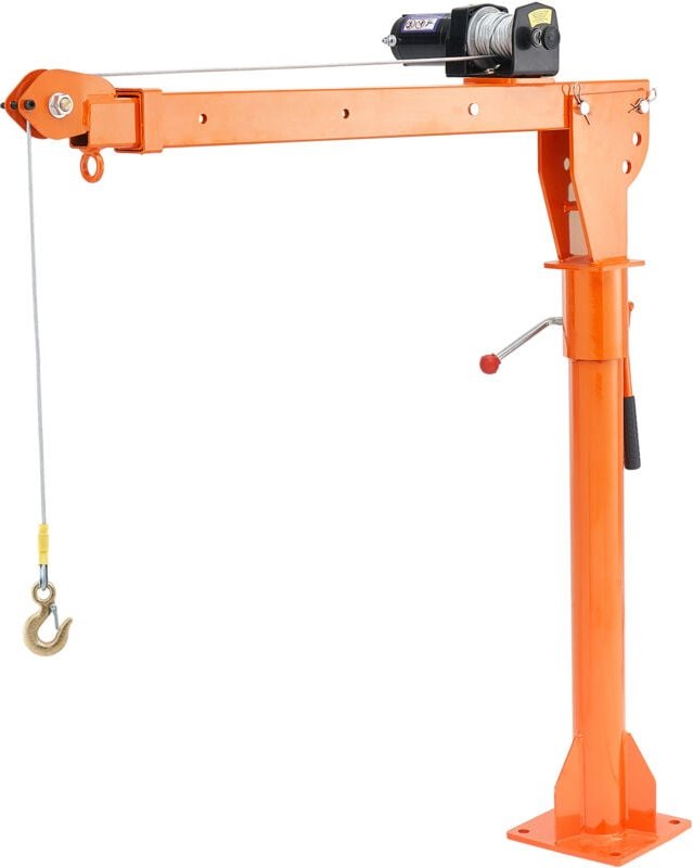 Ladekran elektrisch, 499kg, Pickup-Kran mit elektrischer Seilwinde 1587 kg, Hebekran aus Stahl für Pickup-Trucks, 360° s...