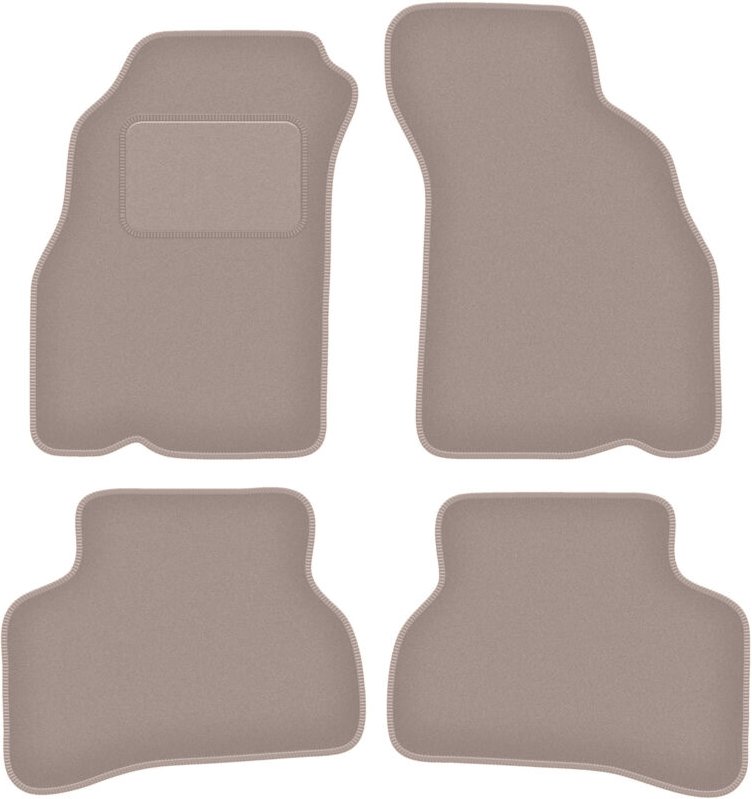Beige Veloursmatten für: Hyundai Accent I (X-3) Limousine (1994-2000)