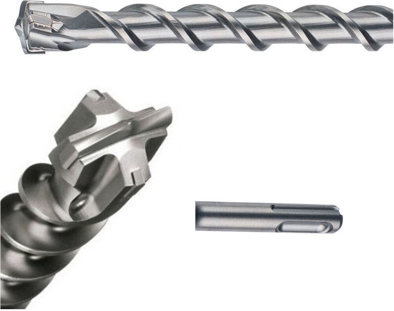 Trade Shop Traesio - Trade Shop - punta 2 tagli per muro sds max/plus da 600 / 800 / 1000 mm per trapano martello - sds ...