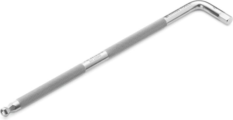 Thumbnail - Pb Swiss Tools - Sechskant-Winkelschraubendreher, lang, verchromt, 8 mm, 208 x 43 mm