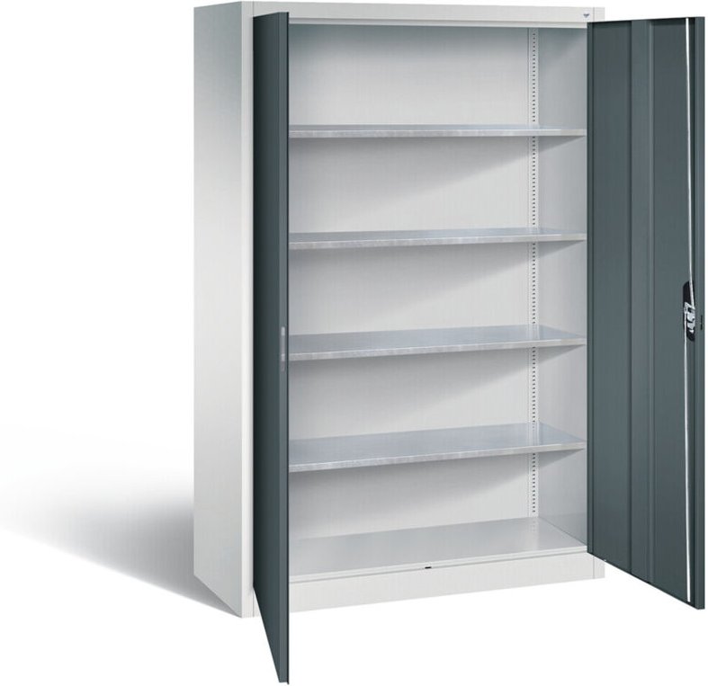 C+P Werkzeugschrank Acurado, H1950xB1200xT500mm, Front Anthrazitgrau, Korpus Lichtgrau (8931-00)