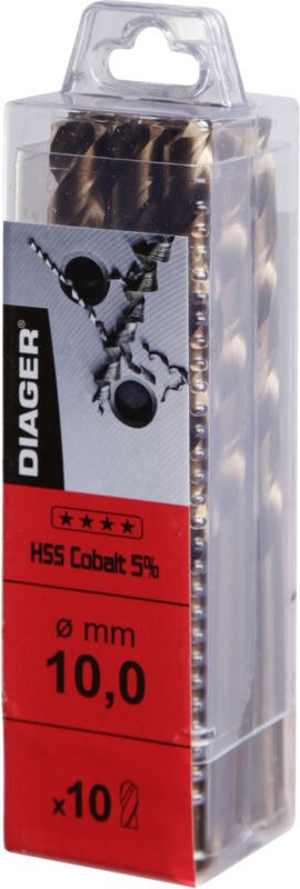 Thumbnail - Pack von 10 - Metallbohrer Kobalt HSS 5% - 700 Ø 4,2 Länge nützlich 43 Gesamtlänge 75