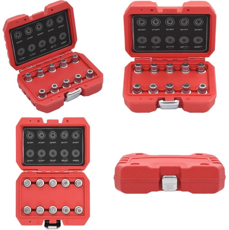 10-tlg. Radmuttern-Set Felgenschloss für bmw - bmw Radmutter - Felgenschloss - Radmuttern Satz - Chrom Molybdän Stahl - ...