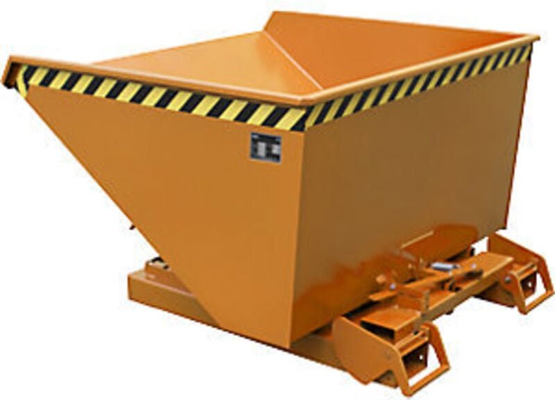 Bauer Kippbehälter 4A 1200, lackiert, Gelborange