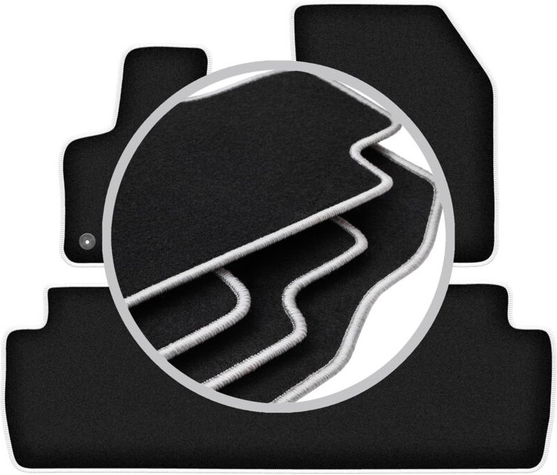 CARLUX-SILVER Autofußmatten für: Peugeot 5008 II Crossover (2017-)