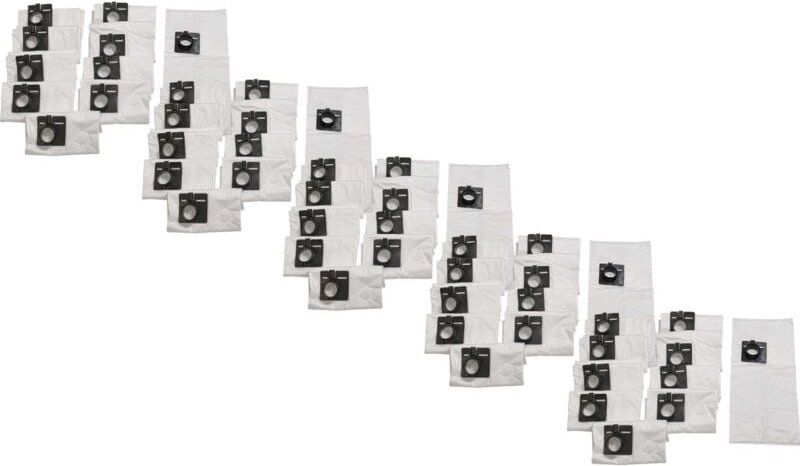 50x Staubsaugerbeutel kompatibel mit Festo / Festool ct 55 Staubsauger - Mikrovlies, 61cm x 27cm Weiß - Vhbw