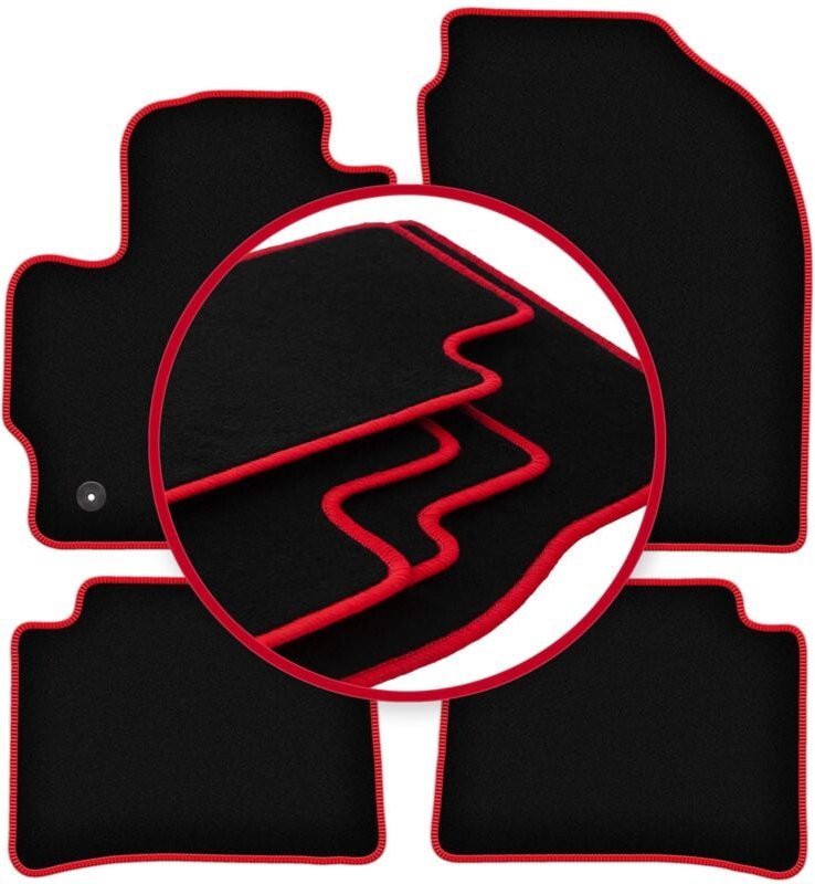 CARLUX-RED Autofußmatten für: Toyota Corolla E21 Fließheck (2019-)