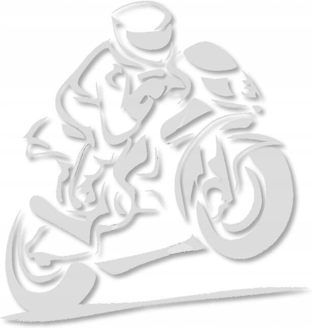 SPEAKER Motorradaufkleber für Auto, weiß