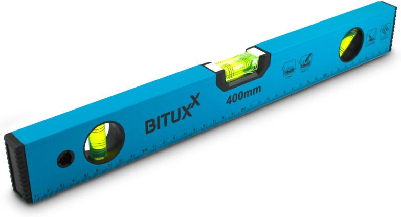 Bituxx - Wasserwaage magnetisch Magnetwasserwaage Wasserwage Richtwaage Messwaage Bauwaage 3 Libellen Aluminium 40cm