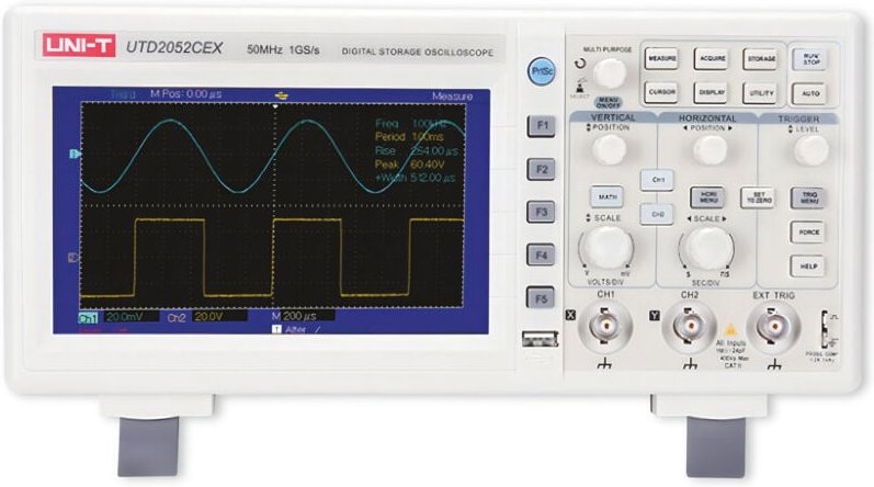 UNI-T Speicher-Oszilloskop UTD2052CEX+, 2 Kanal, 50 MHz