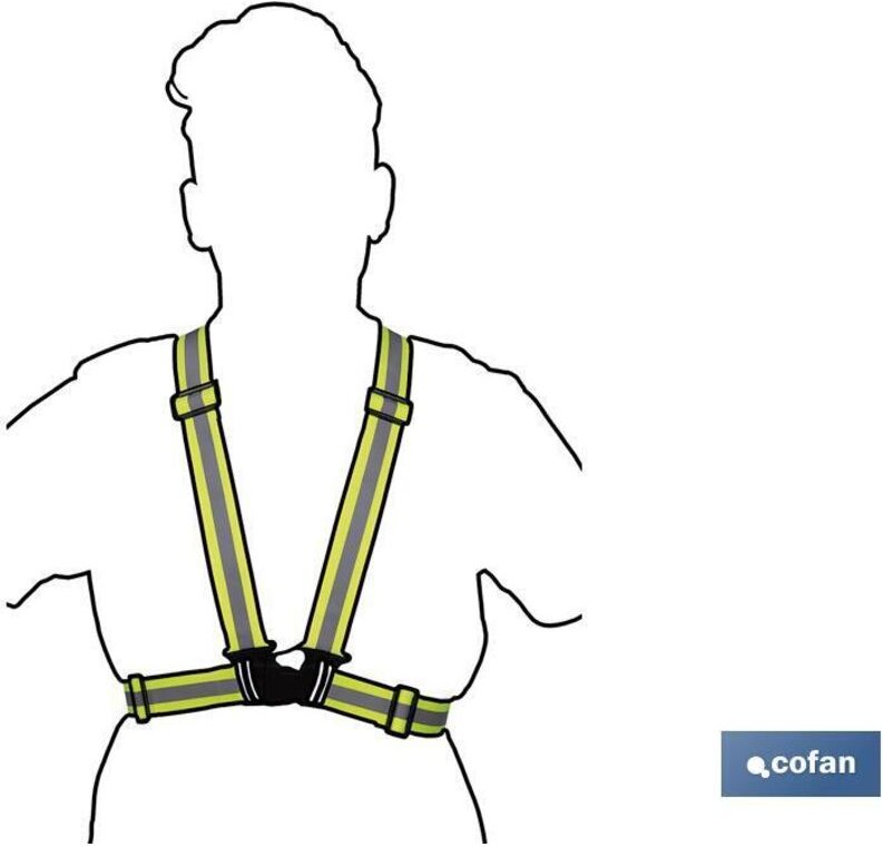 Reflektierende Hosenträger Modell Antares