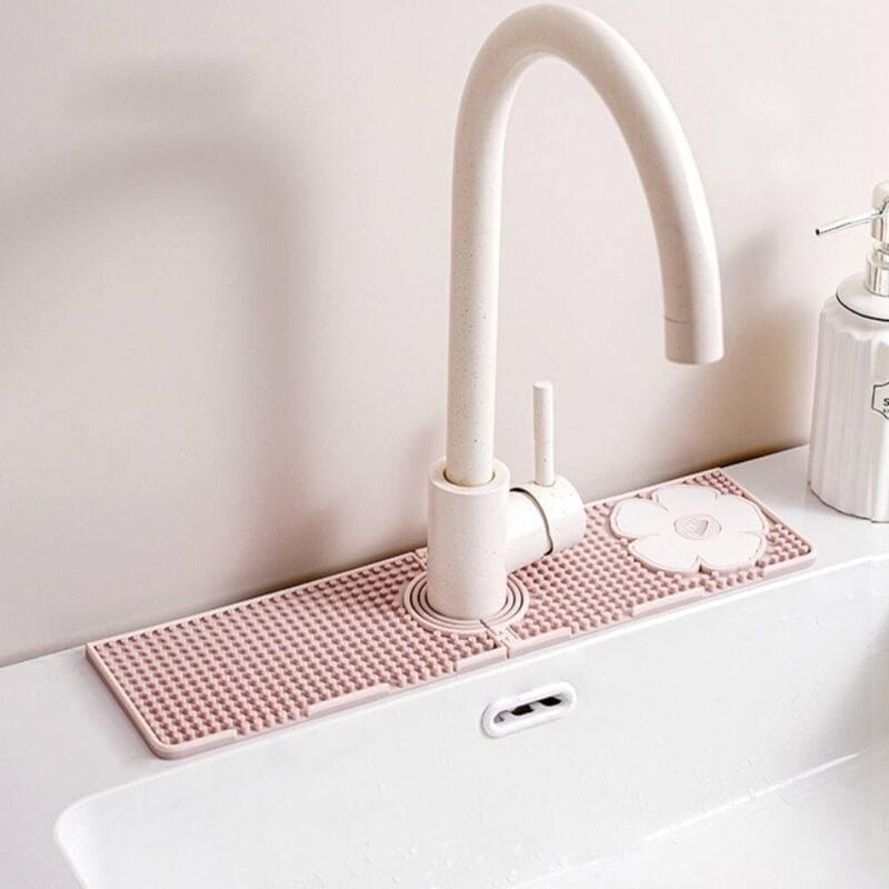 Silikon-Wasserhahnschutz für Küchenspülen, verbesserte Wasserhahnmatte, Abtropfmatte, Zubehör für Küchen- und Badezimmer...