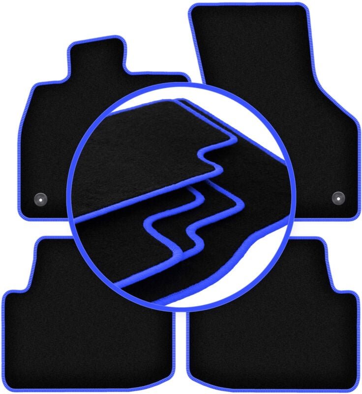 CARLUX-BLUE Autofußmatten für: Volkswagen Passat B8 Limousine, Kombi, Variant, Alltrack (2015-)