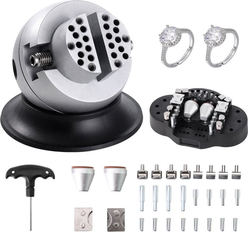 VEVOR Kugelschraubstock Gravur Einstellwerkzeug Schmuck Aufsätze Juwelier