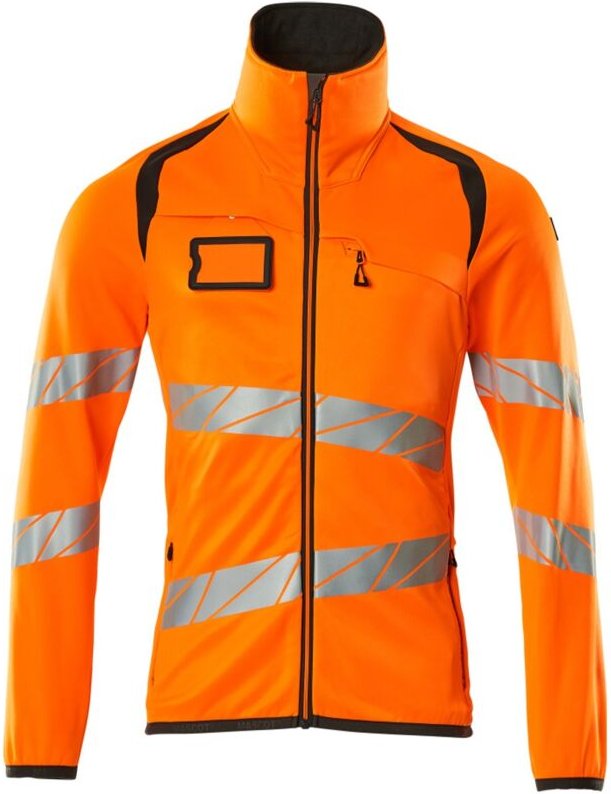 Thumbnail - Fleecepullover mit Reißverschluss 19103 Gr. m hi-vis orange/dunkelanthrazit - Mascot