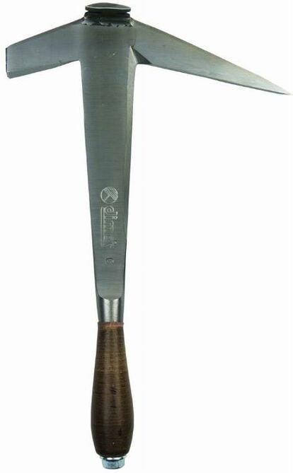 Dachdeckerhammer mit Ledergriff und kurzer Spitze für Rechtshänder Dimos 135500