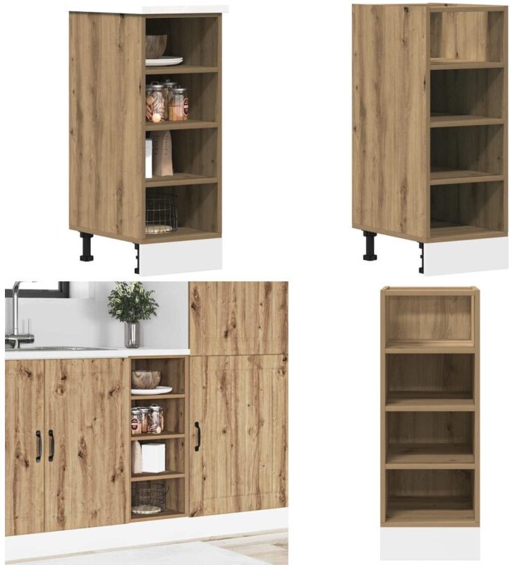 Unterschrank Artisan-Eiche 30x44,5x81,5 cm Holzwerkstoff - Vidaxl