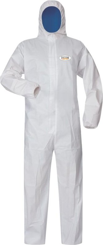 Spandau schutzanzug Gr.XXL Tector psa kategorie 3, typ 5-B/6-B, weiss/blau