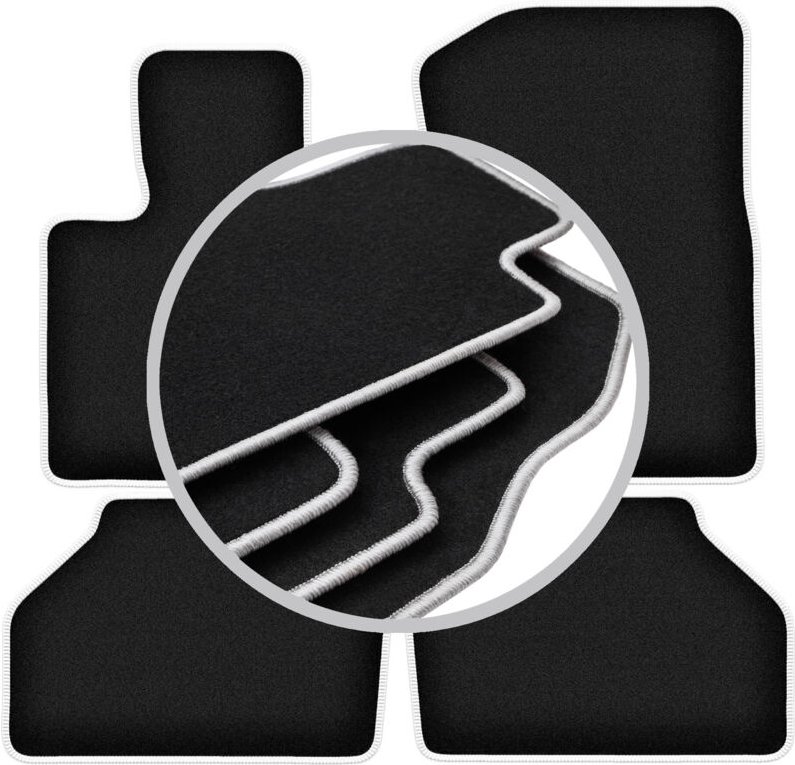 CARLUX-SILVER Autofußmatten für: BMW X4 F26 SUV (2014-2018)