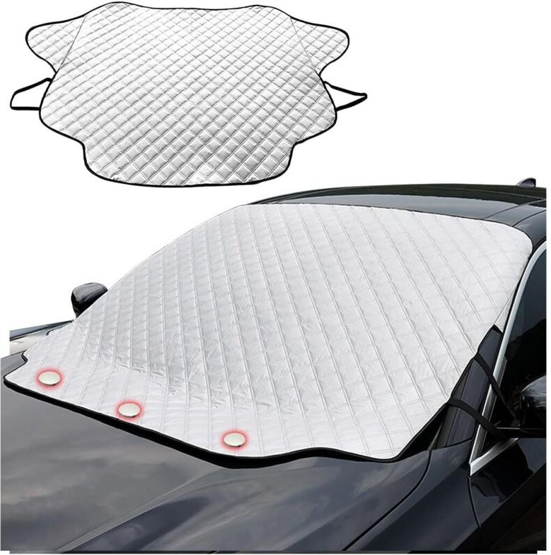 Auto-Windschutzscheibenabdeckung, UV-reflektierender Sonnenschutz für die Windschutzscheibe, faltbarer Sonnenschutz gege...