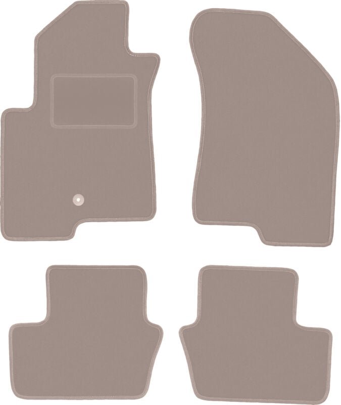 Beige Veloursmatten für: Jeep Compass MK49 SUV (2007-2017)