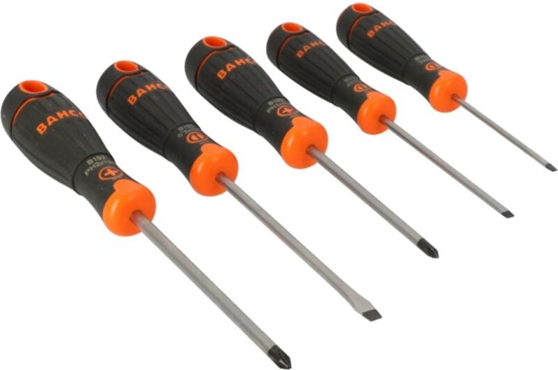 Fit Schraubendreher-Satz mit 2-Komponenten-Griff - 5-tlg. - Bahco