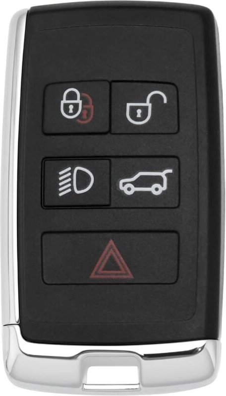 x 5-Tasten-Fernschlüsselgehäuse, kompatibel mit Range Rover Evoque Sport L551 L405 2018, Schwarz