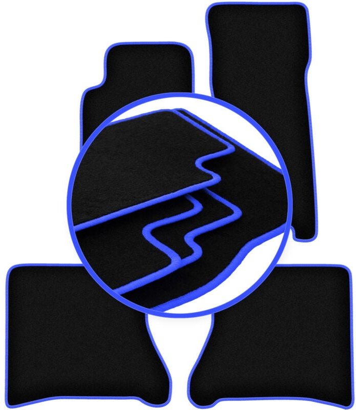 CARLUX-BLUE Autofußmatten für: Jeep Grand Cherokee WJ Offroad (1998-2004)