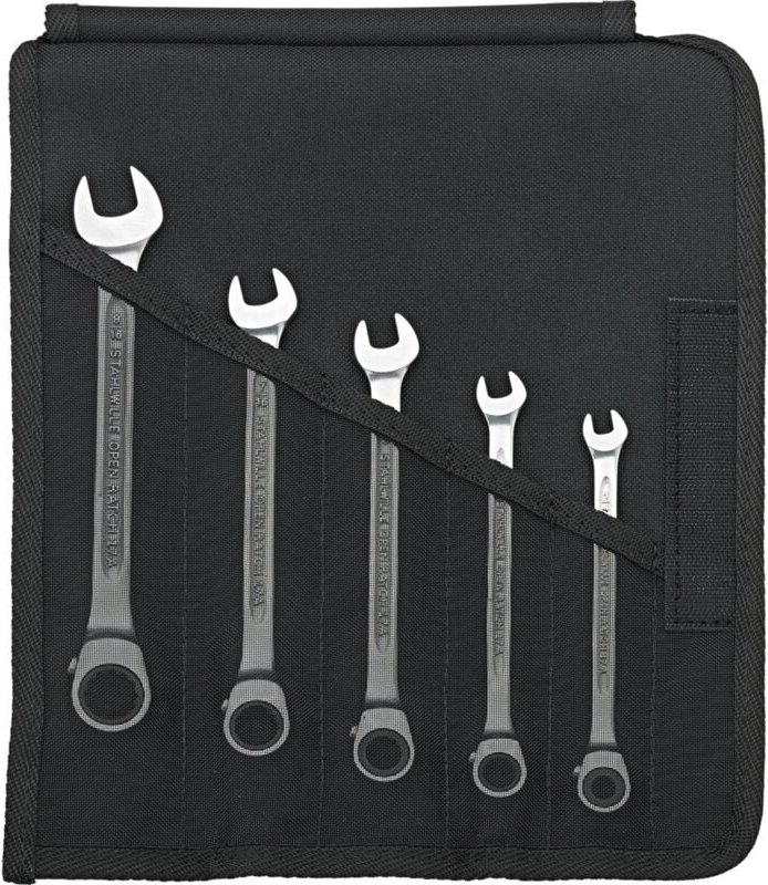 Thumbnail - Stahlwille 17A/5 Satz Ratschen-Ringmaulschluessel