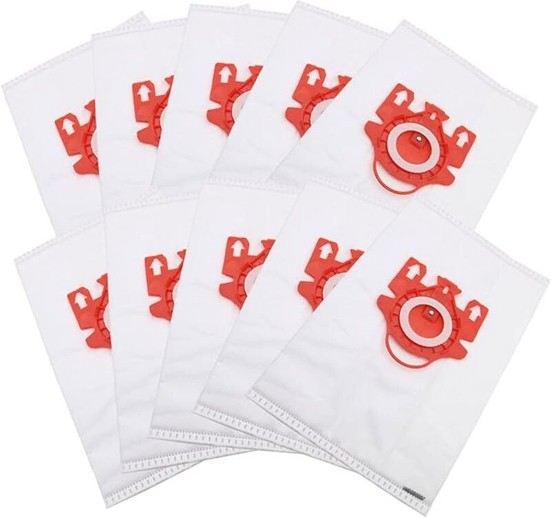 10 Stück für Miele fjm Staubsaugerzubehör 3D-Serie Vlies-Staubbeutel Staubsaugbeutel für miele fjm C1 und C2 Synthetisch