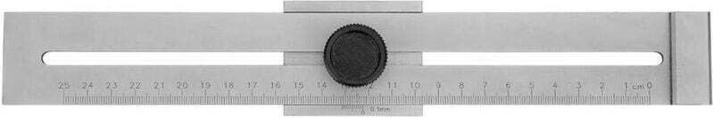 Präzisions-Anreißlehre, Parallel-Anreißer aus Kohlenstoffstahl, lasergravierte Skala, 250 mm Messbereich