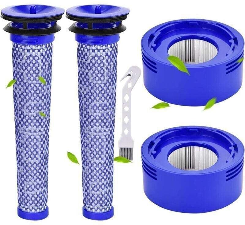 V8-Filter für Dyson, 2 Stück, V7, V8-Vorfilter und Motorfilter für Dyson V8, V7 Animal Plus, Extra Absolute Fluffy, Akku...