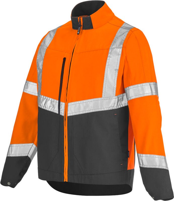 LUTEA-PI-ORANGE-NEON / ANTHRAZIT-GRAU 2XL Jacke