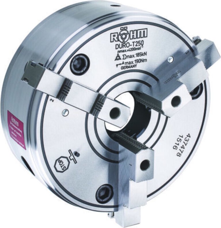 Röhm DURO-T 160, KK 5, ISO 702-3, Stehbolzen und Bundmutter, einteilige Umkehrbacken - 437501