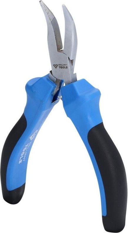 Brilliant Tools - Feinmechanik-Flachrundzange, gebogen