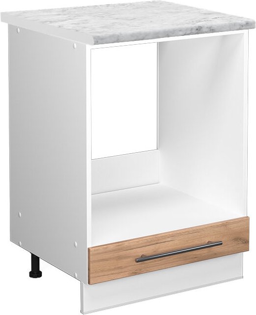 Thumbnail - Vicco - Herdumbauschrank Fame-Line, Goldkraft Eiche, 60 cm , ap Marmor