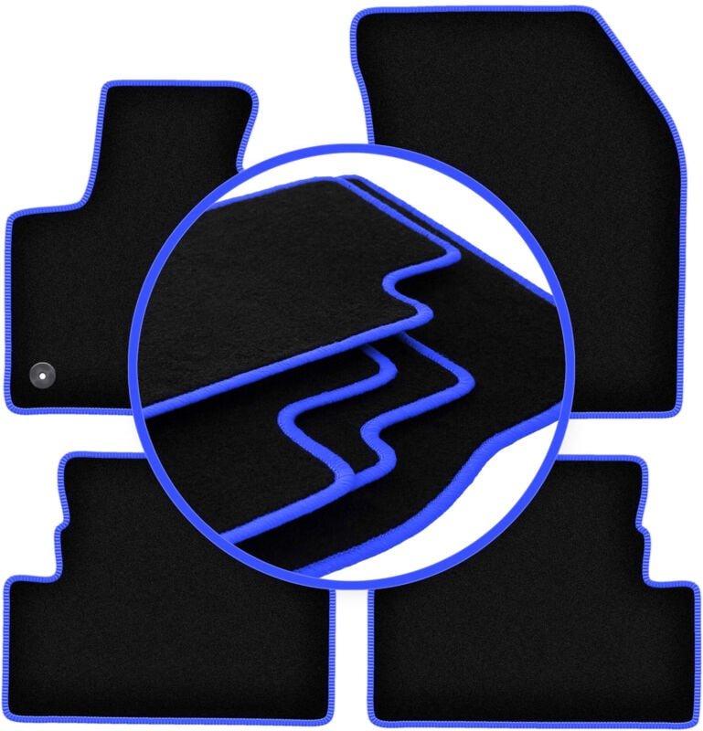 CARLUX-BLUE Autofußmatten für: DS. 7 Crossback-Crossover (2017-)