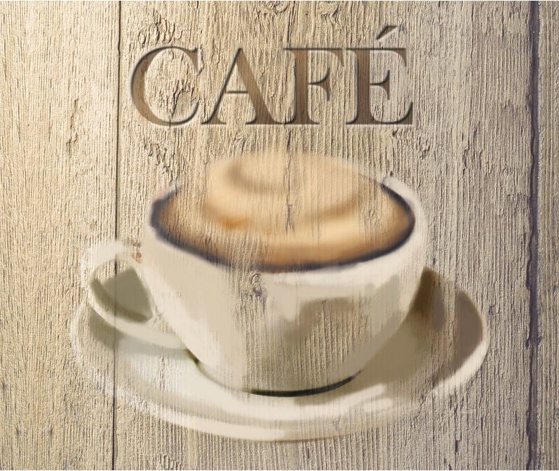 Glasrückwand Café 60 x 50 cm, 60 x 50 cm, Mehrfarbig, Gehärtetes Glas mehrfarbig - mehrfarbig - Wenko