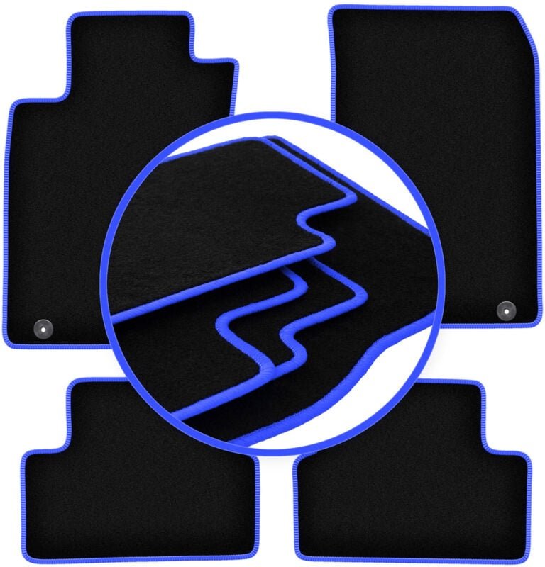 CARLUX-BLUE Autofußmatten für: Infiniti Q30 Fließheck (2015-2019)